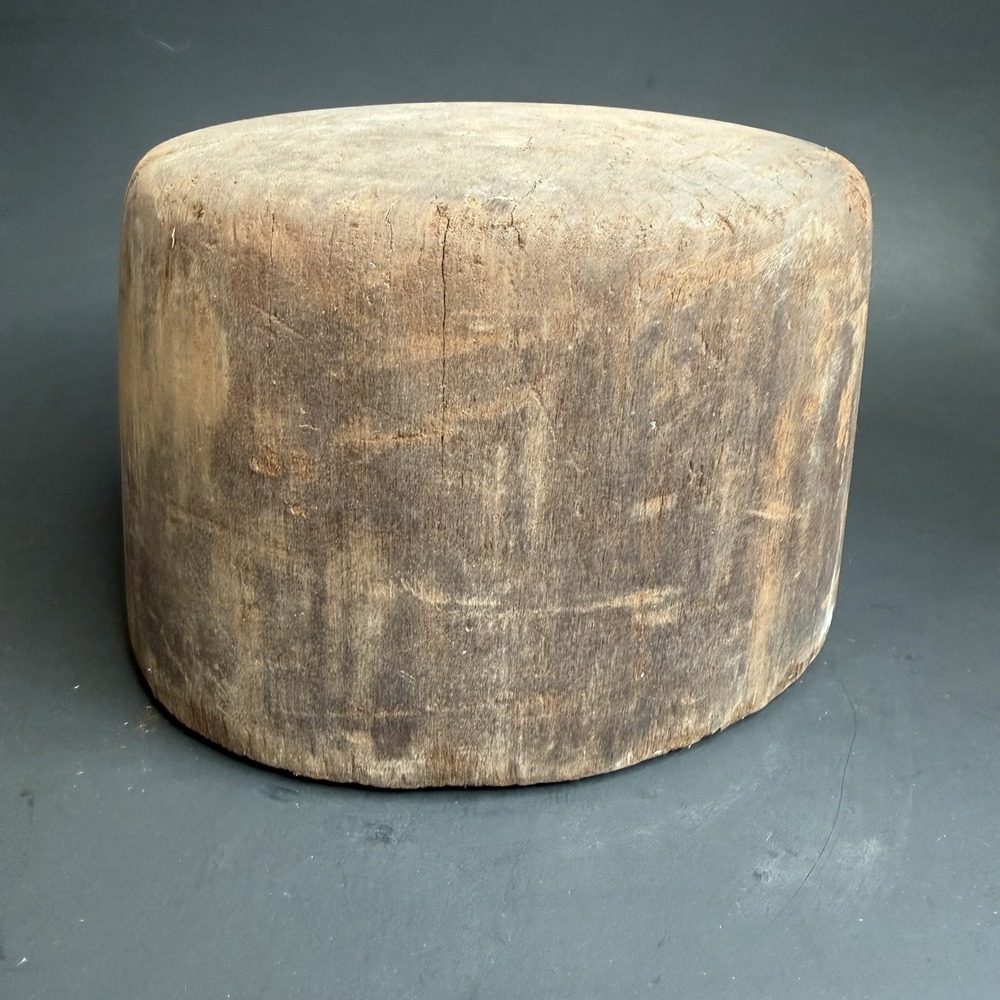 Antique Primitive Millinery Wood Hat Block Mold Form Hatter Tool 6 7/8 4 1/2